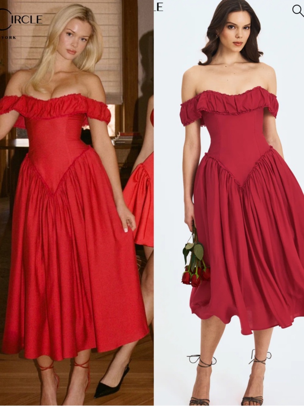 Off the Shoulder Corset Midi Dress